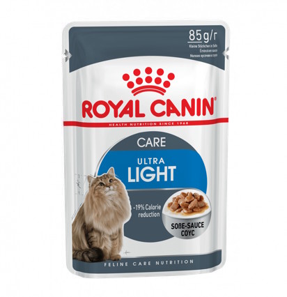 Royal Canin Ultra Light Care консервы для кошек с пониженной калорийностью в соусе 85 гр. 